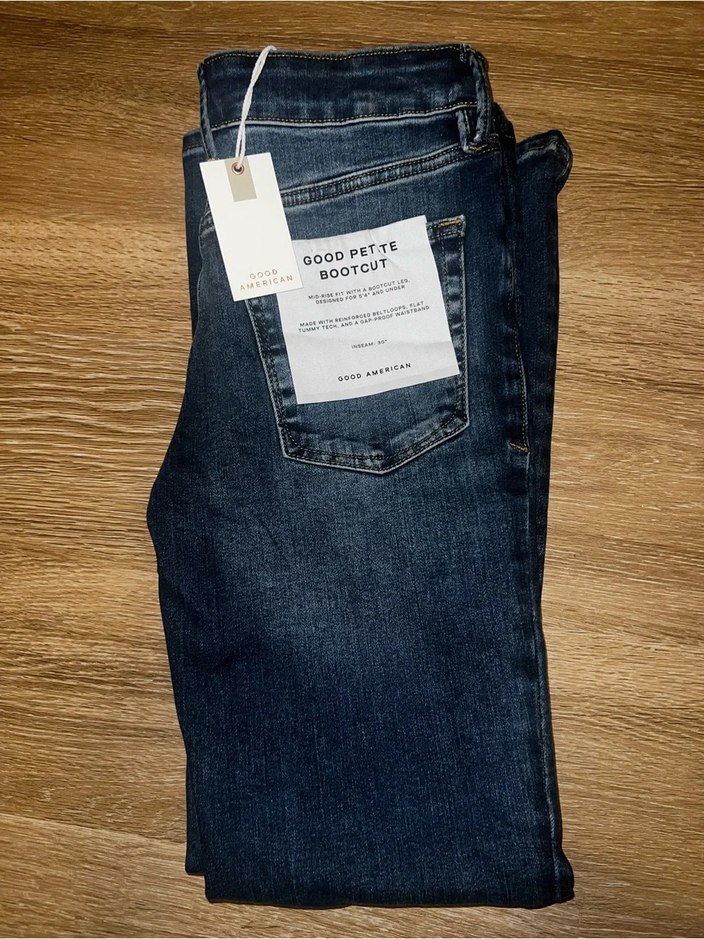 Good American Women’s Dark Indigo Bootcut Jeans